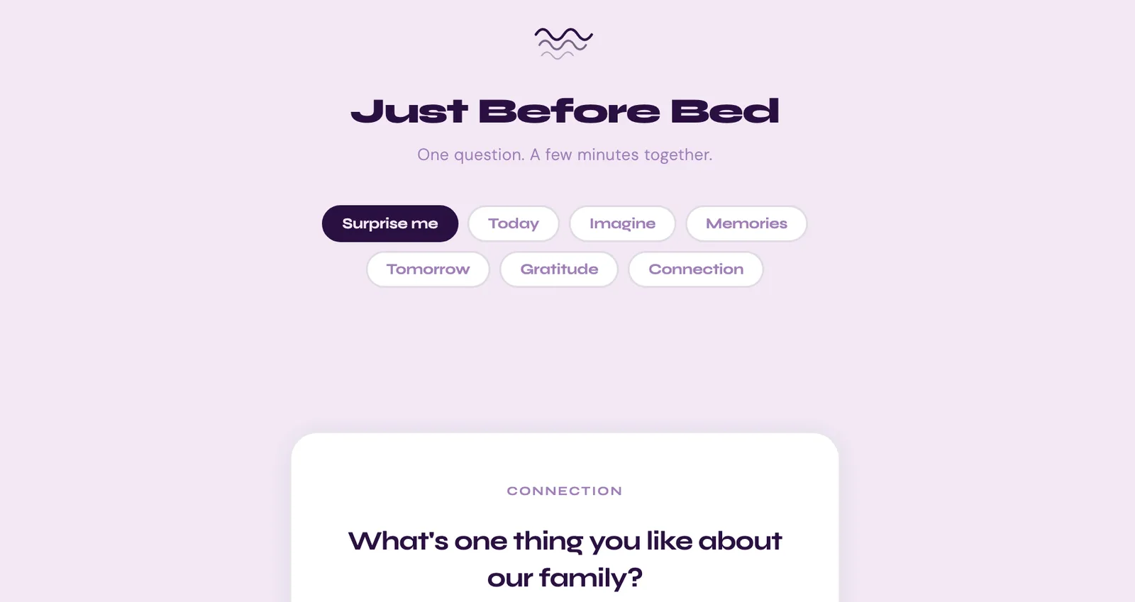 Just Before Bed